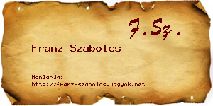 Franz Szabolcs névjegykártya